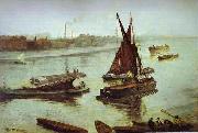 Old Battersea Beach James Abbott Mcneill Whistler